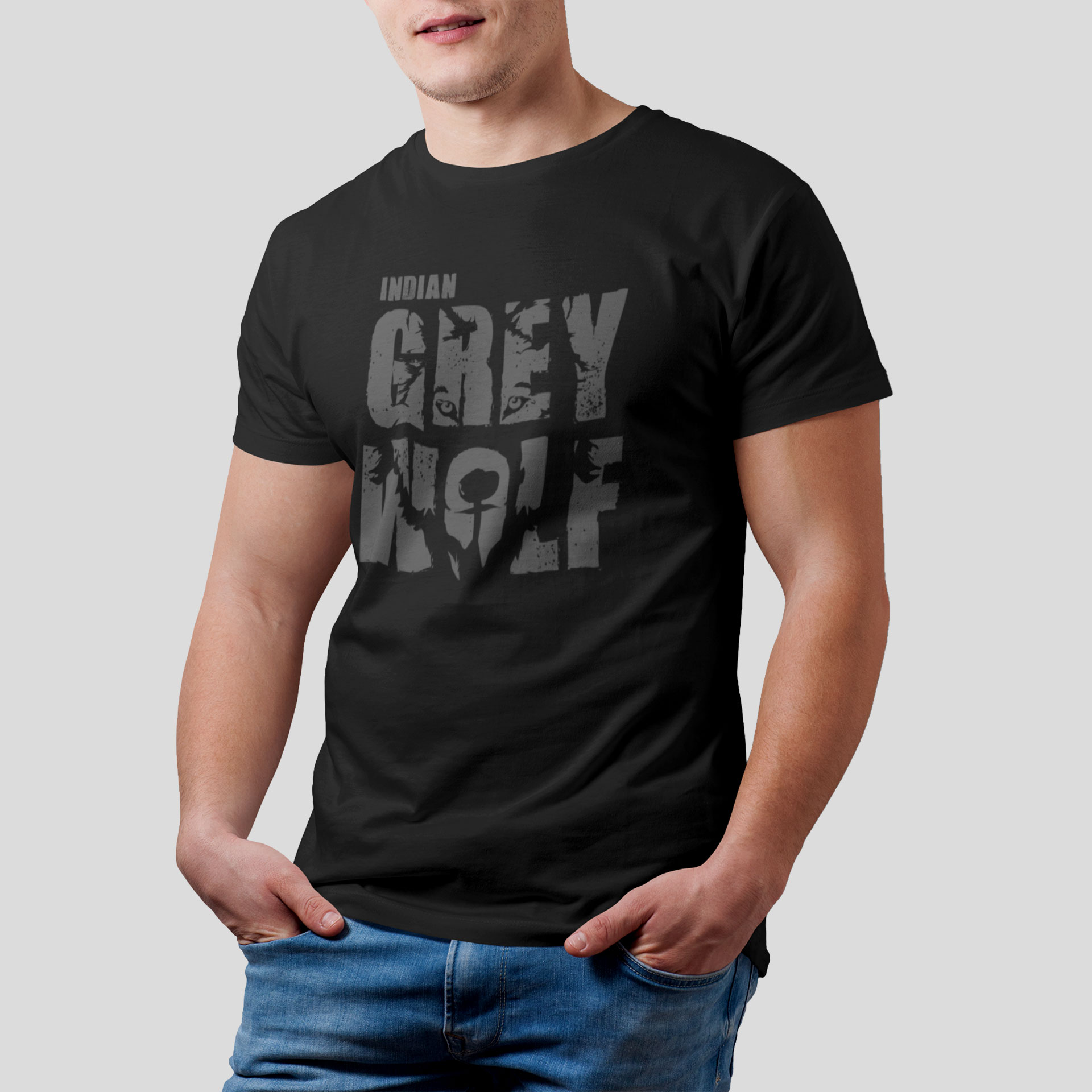 Jungle I indian wolf t-shirt