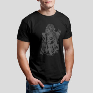 Jungle I royal bengal tiger black t-shirt