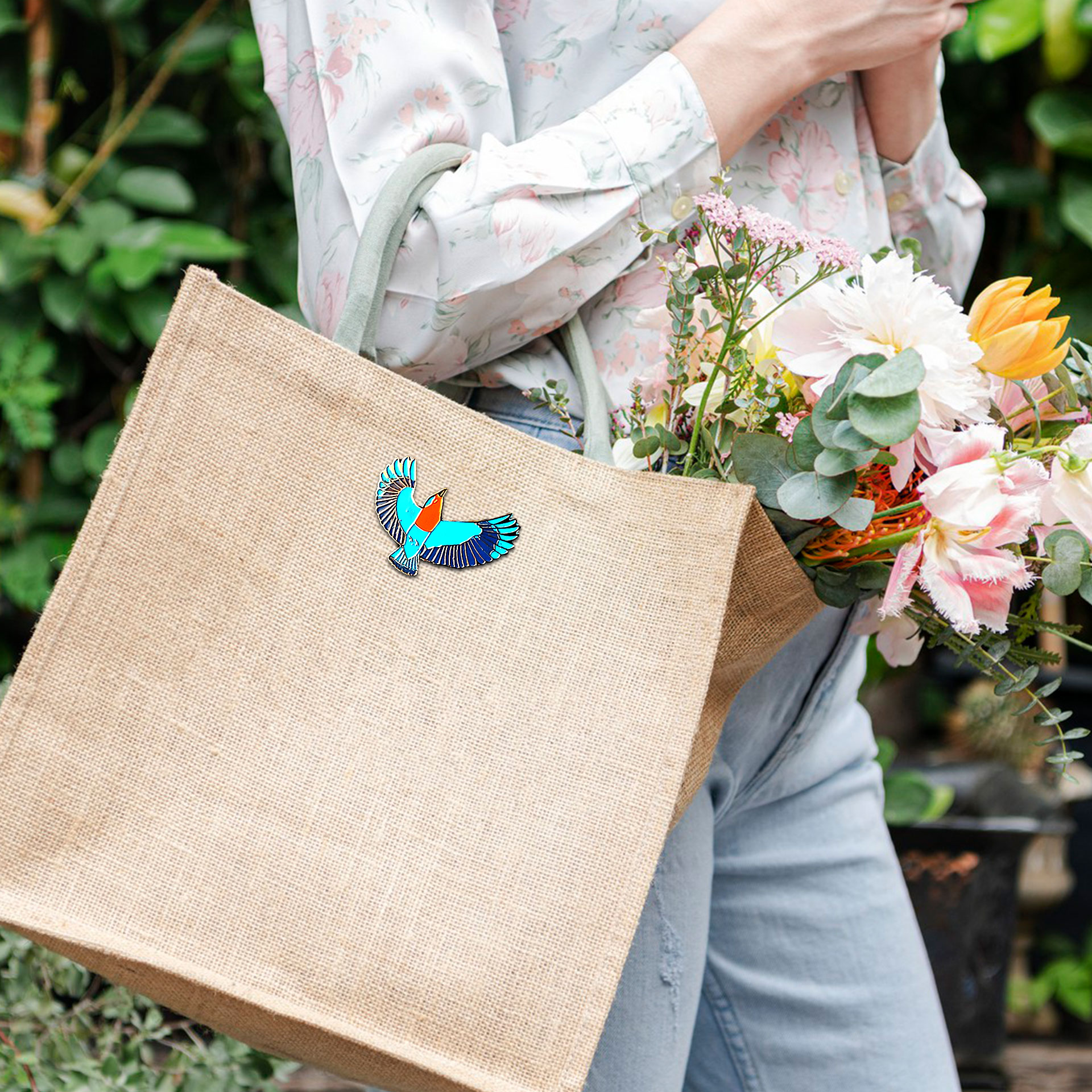 Indian Roller-Lapel Pin