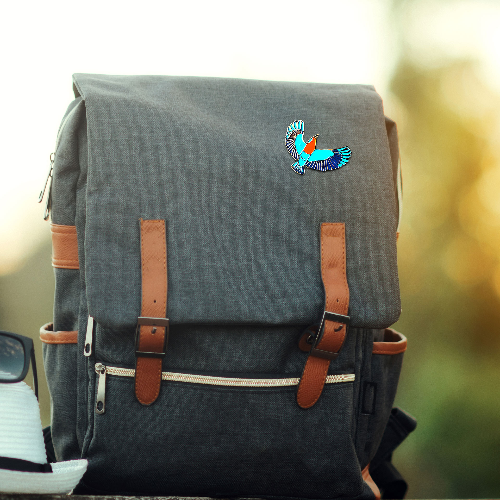 Indian Roller-Lapel Pin