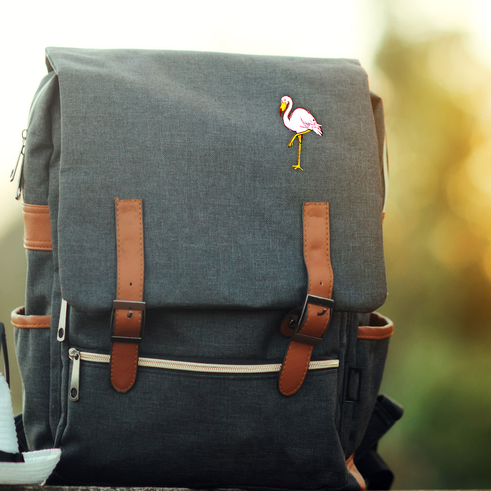 Lesser Flamingo-Lapel Pin