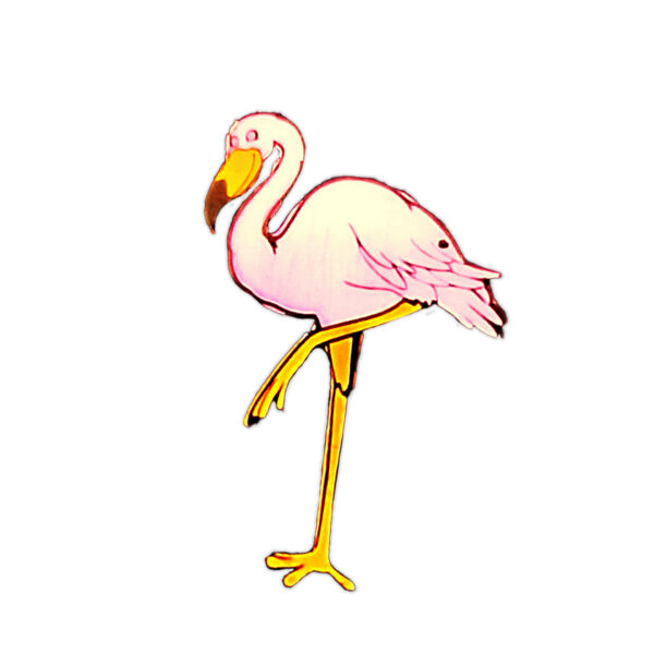 Flamingo lapel pin