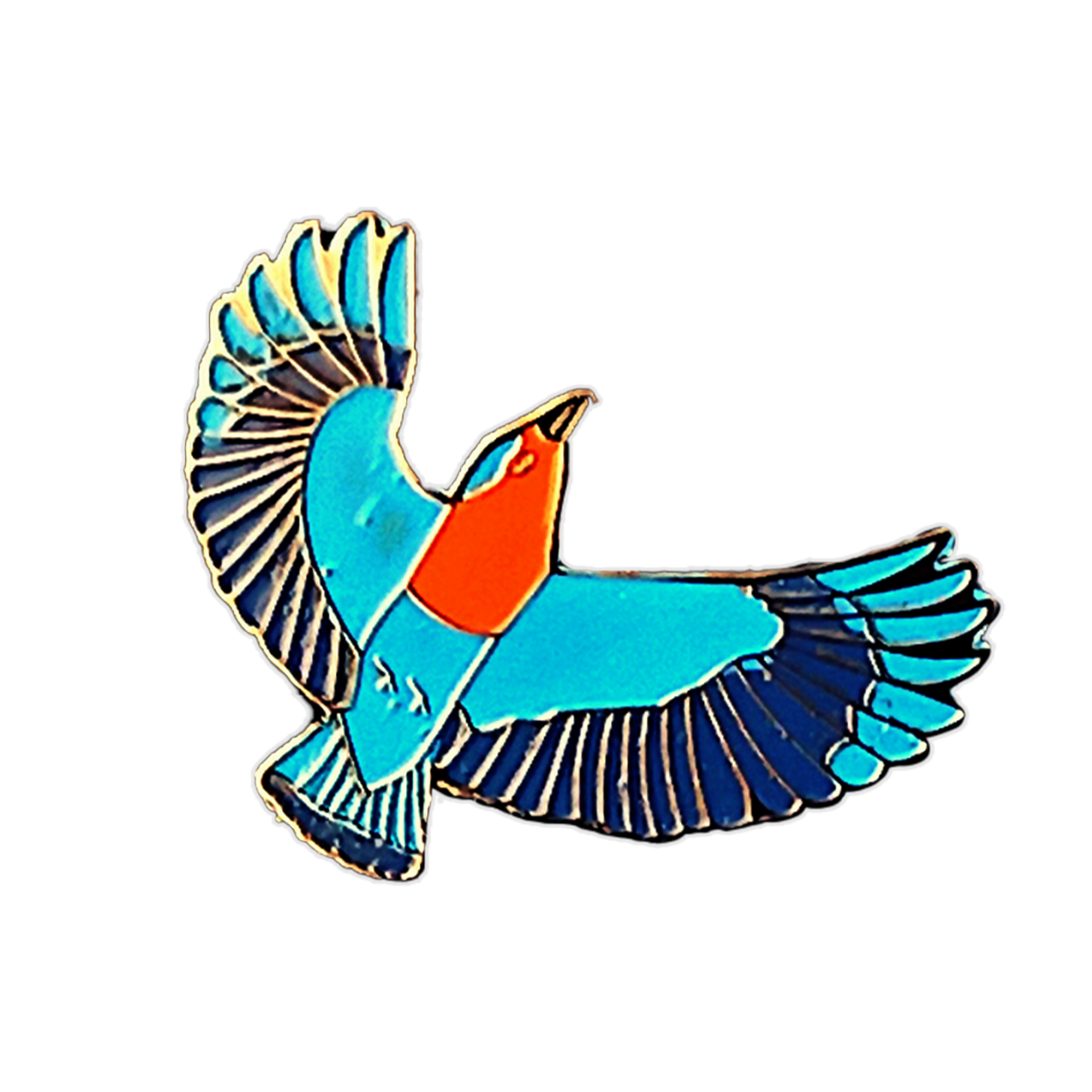 Indian roller lapel pin
