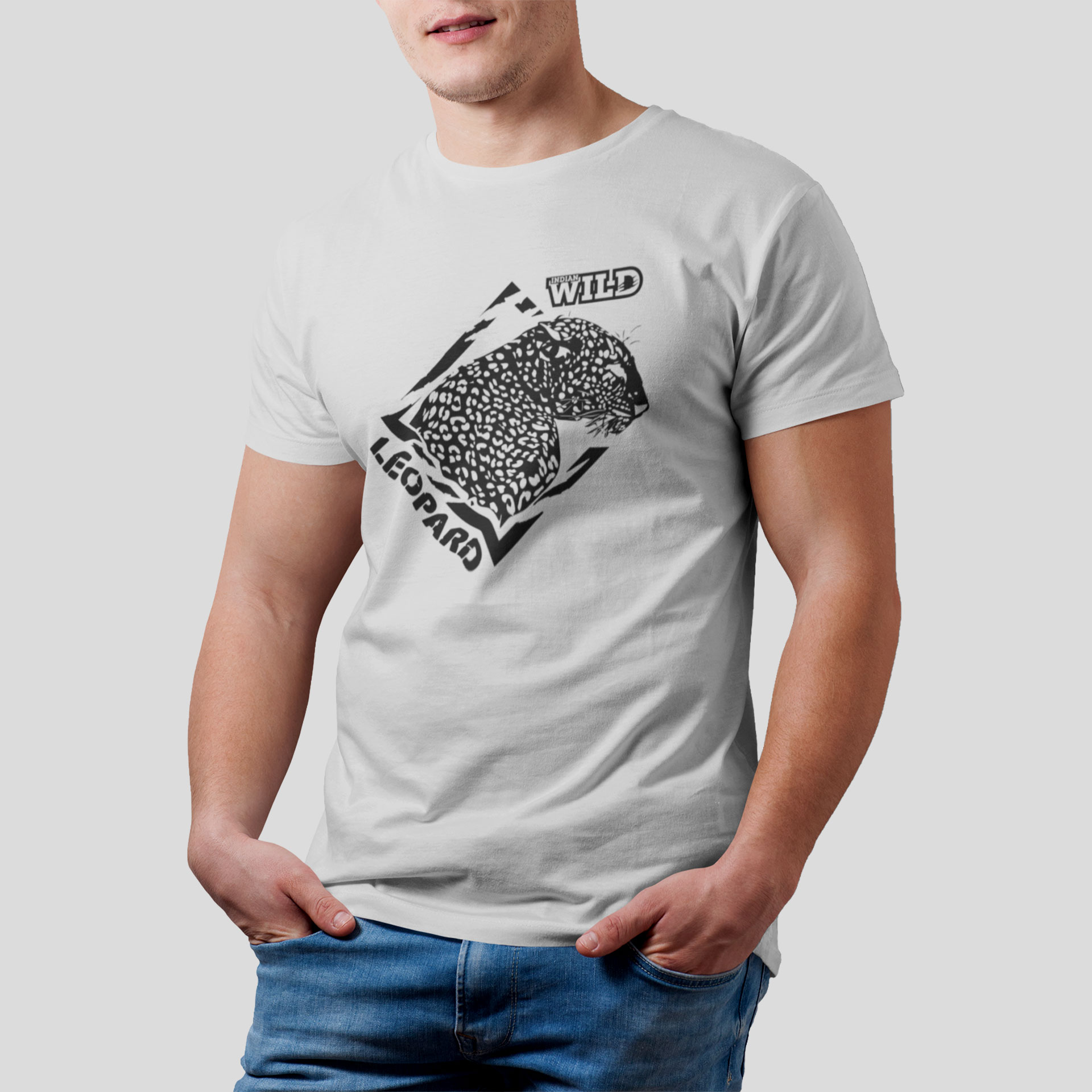 Jungle I indian wild leopard t-shirt