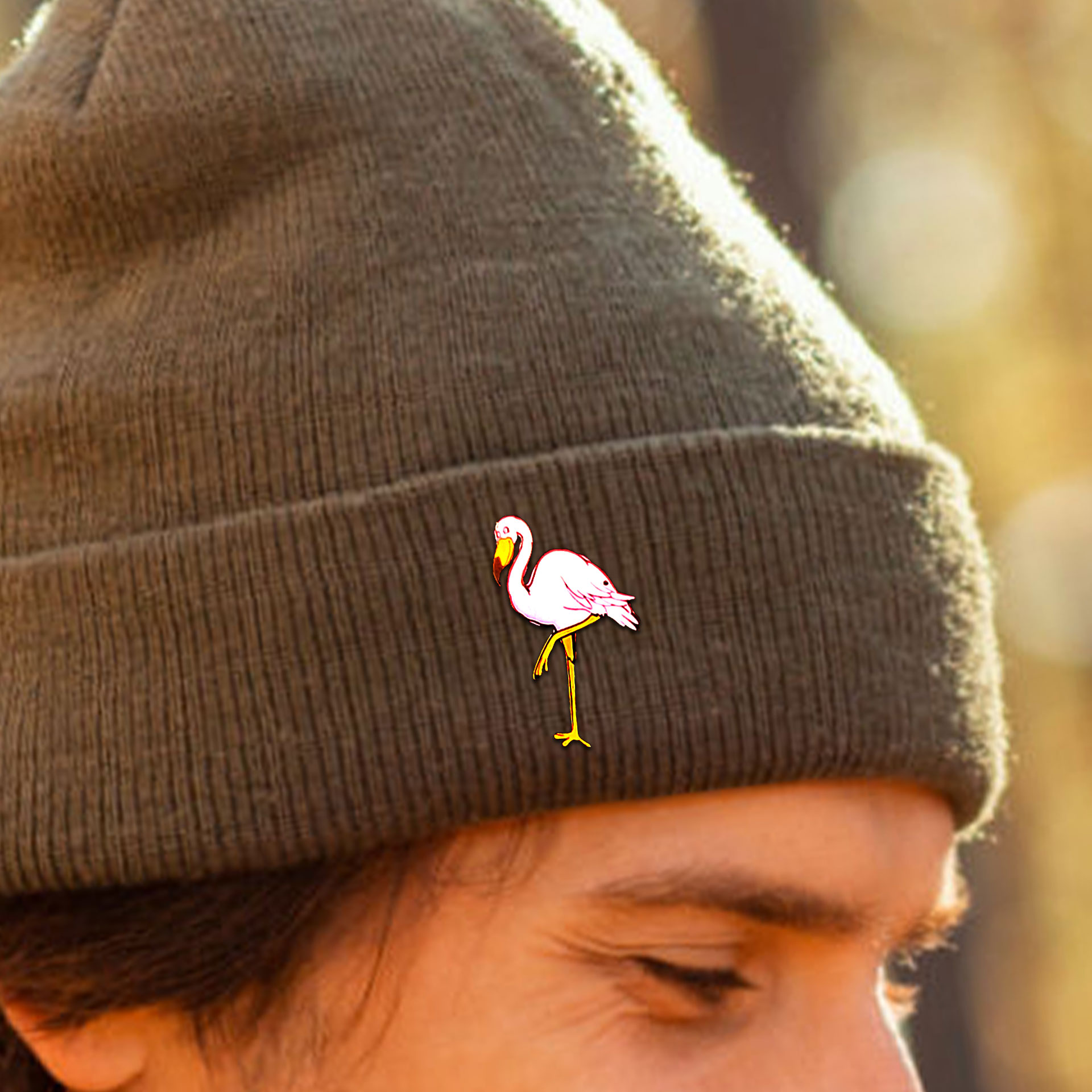 Lesser Flamingo-Lapel Pin