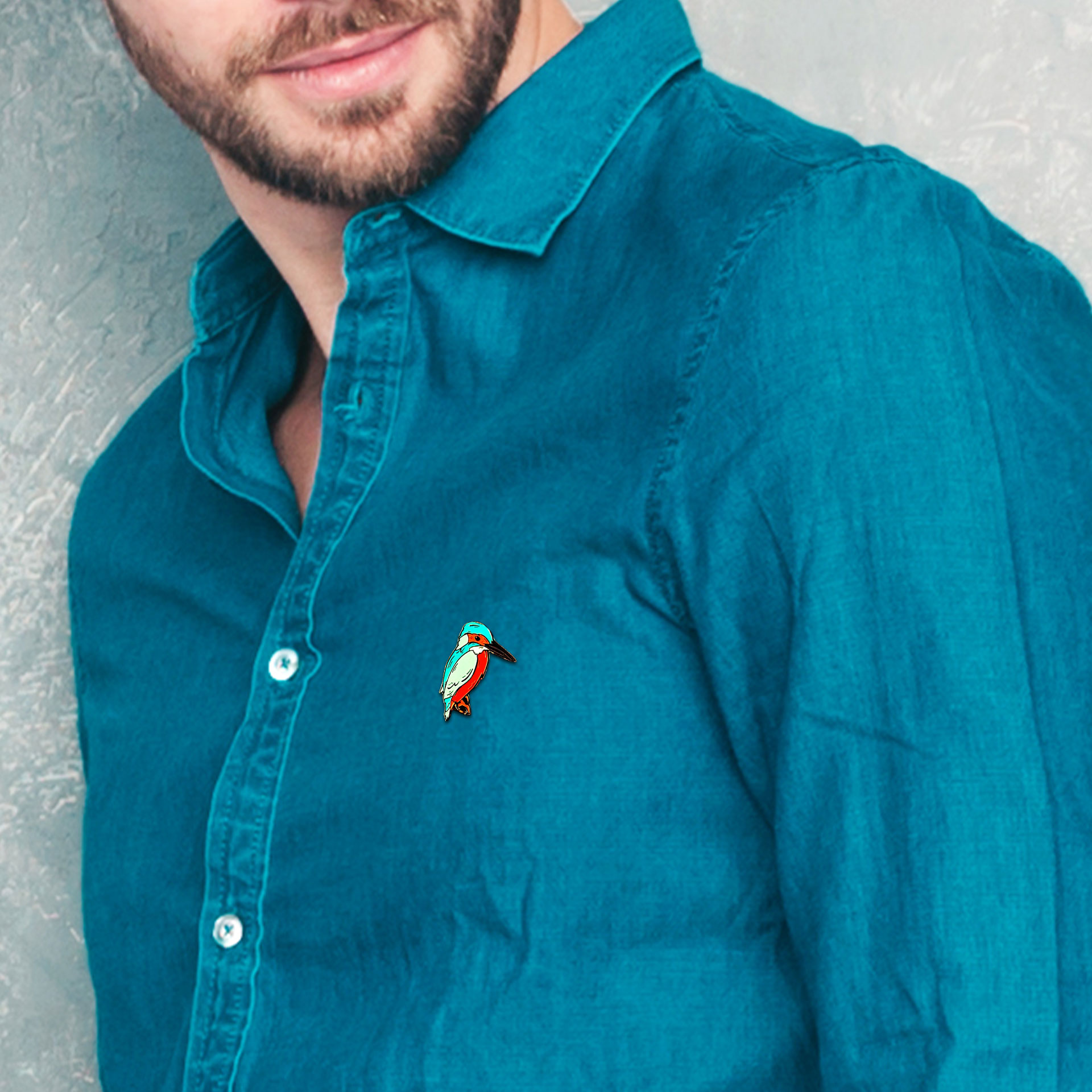 Common Kingfisher – Lapel Pin– Lapel Pin