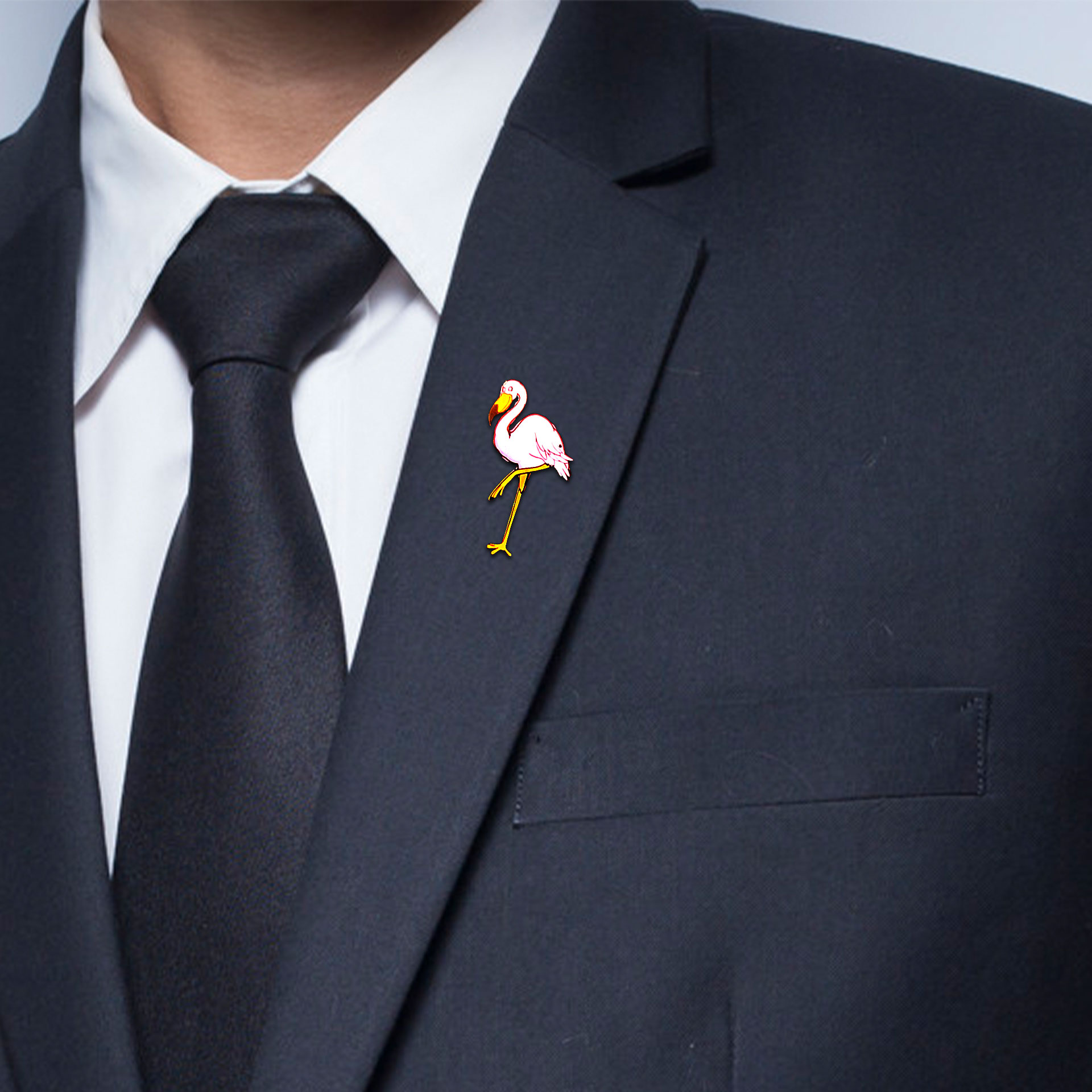 Lesser Flamingo-Lapel Pin