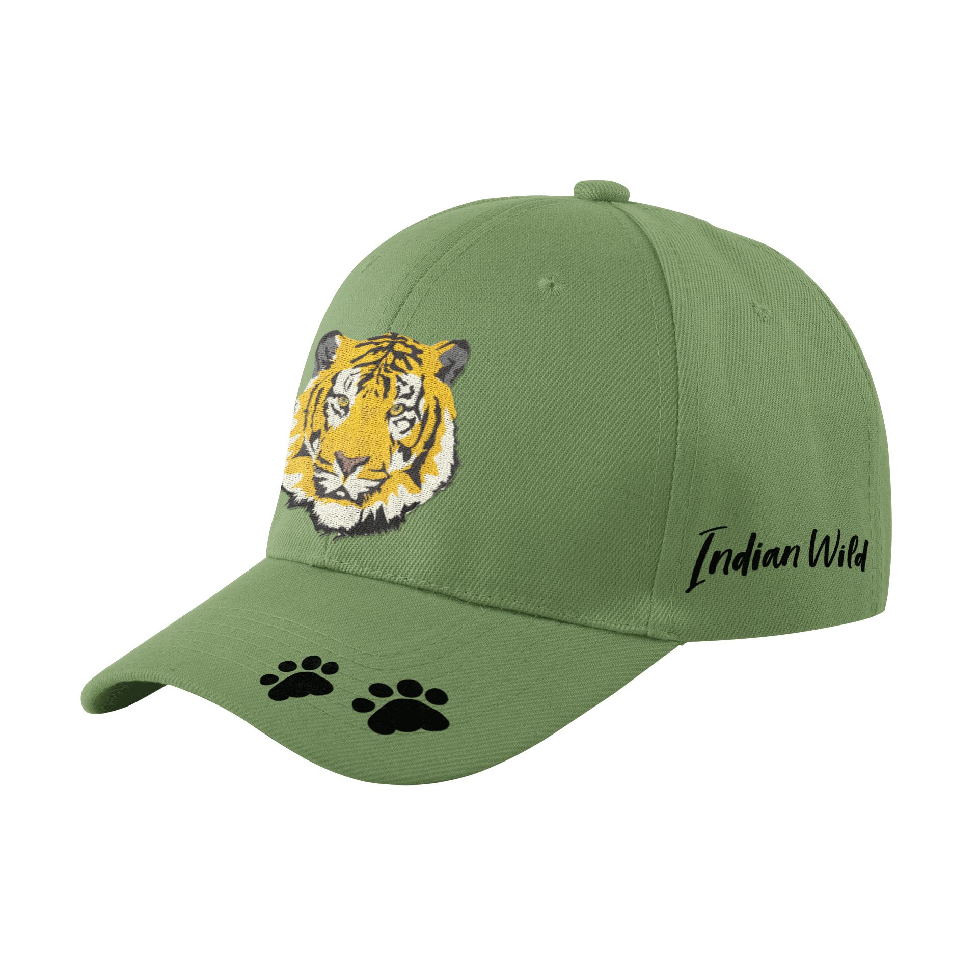 Jungle I olive green Bengal Tiger cap