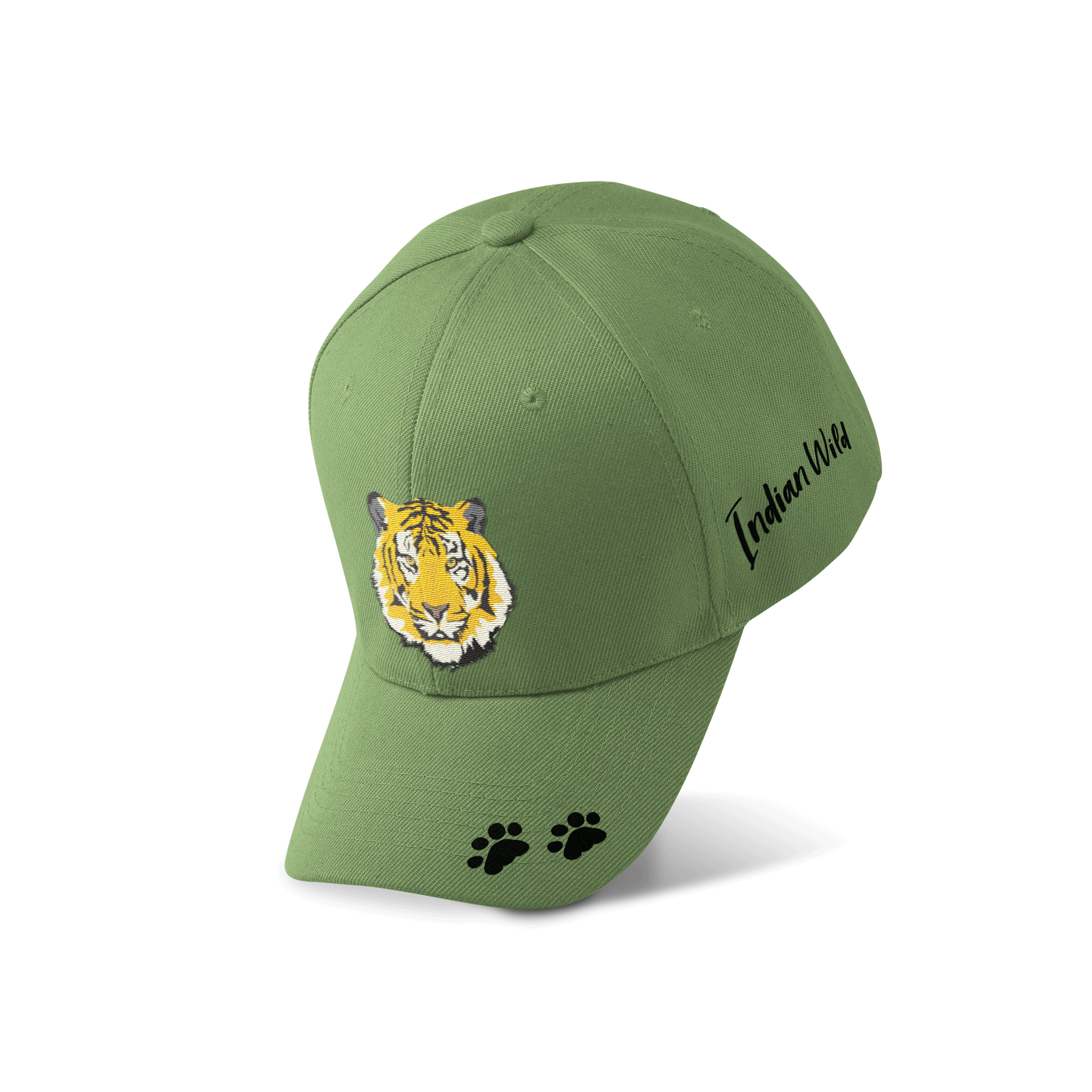Jungle I olive green Bengal Tiger cap