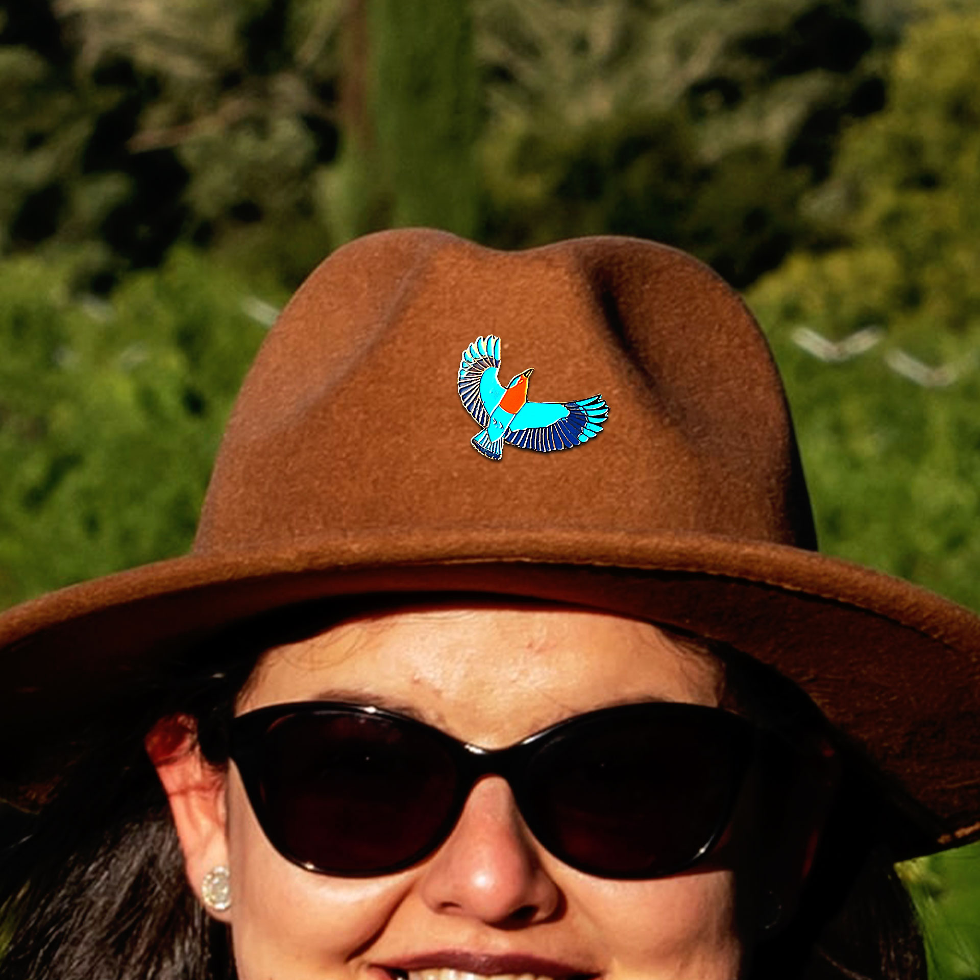 Indian Roller-Lapel Pin