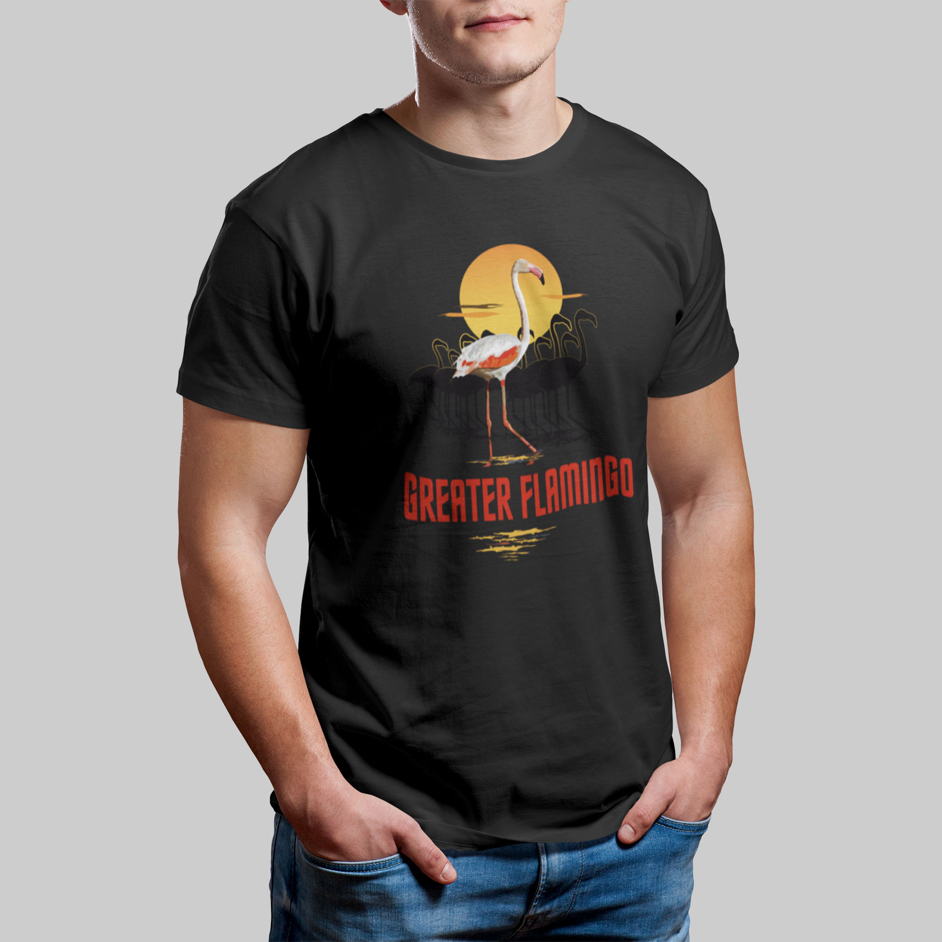 Jungle I The greater flamingo t-shirt