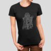 Jungle I bengal tiger cat walk black t-shirt