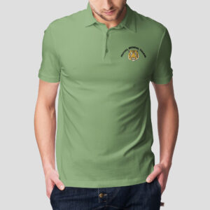 Green Royal Bengal Tiger Men's Polo T-shirt