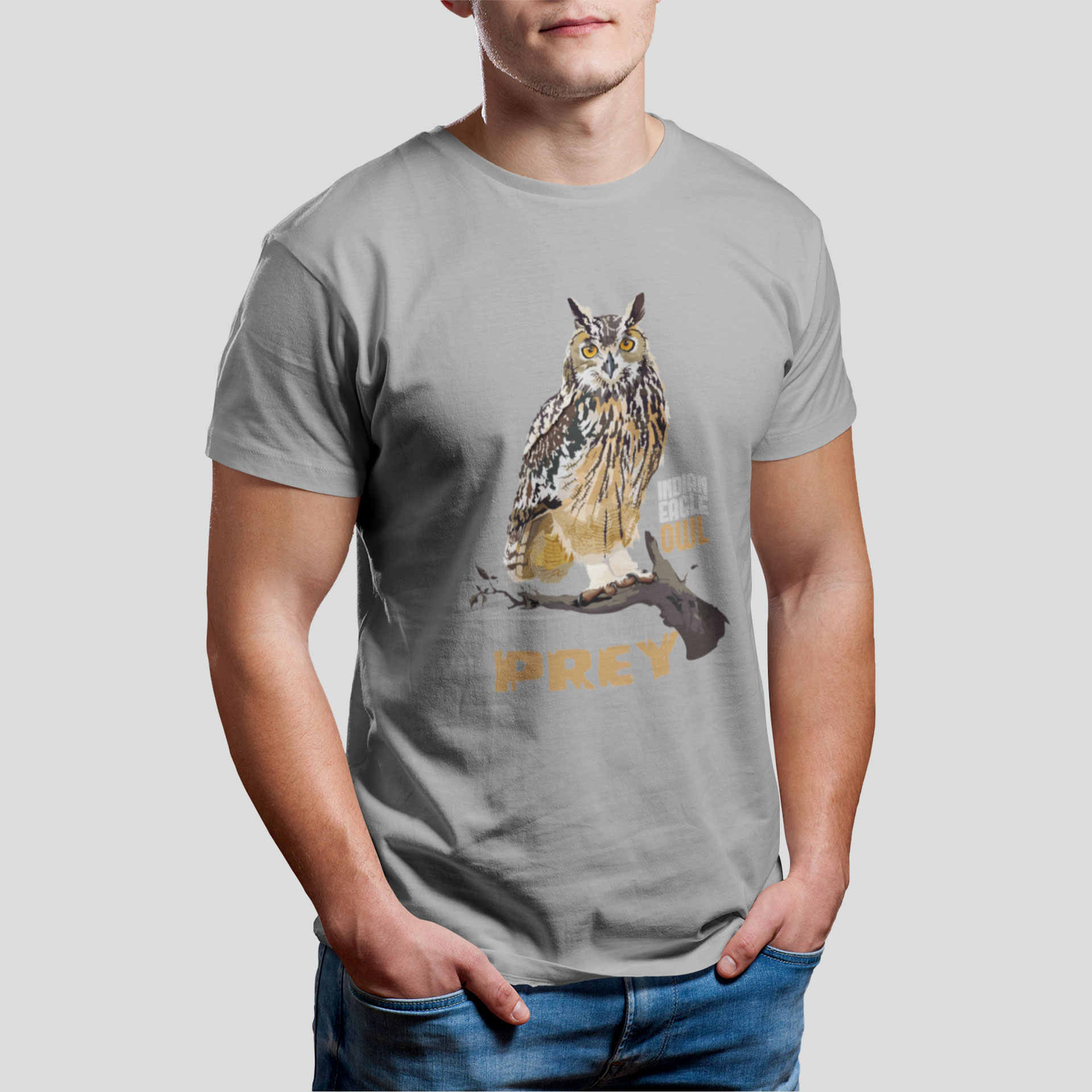 Jungle I Indian eagle owl tshirt